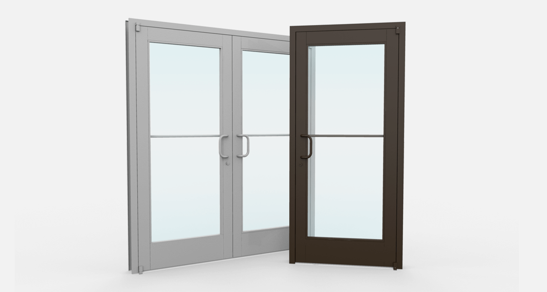 Commercial Aluminum Glass Storefront Doors