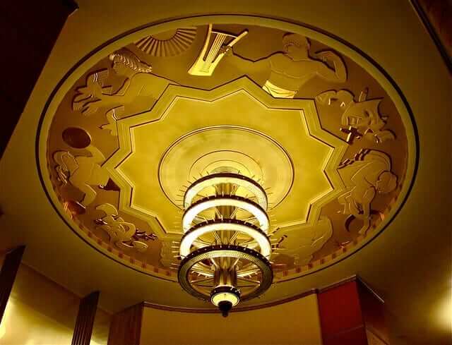 Art Deco style ceiling light