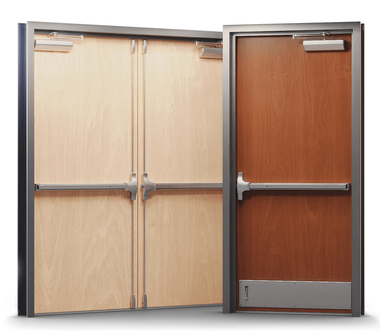 Commercial Steel, Hollow Metal, Fire Rated, Wood, Glass Storefront Doors