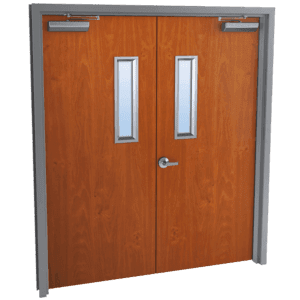 double wood doors with glass kits