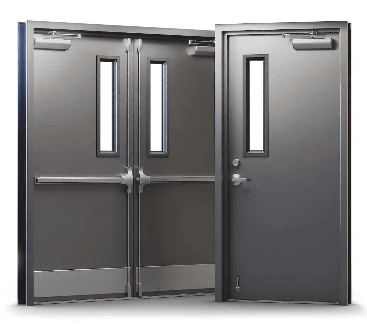 single and double metal door