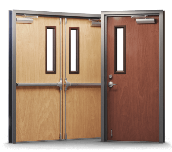 prefinished wood doors single and double