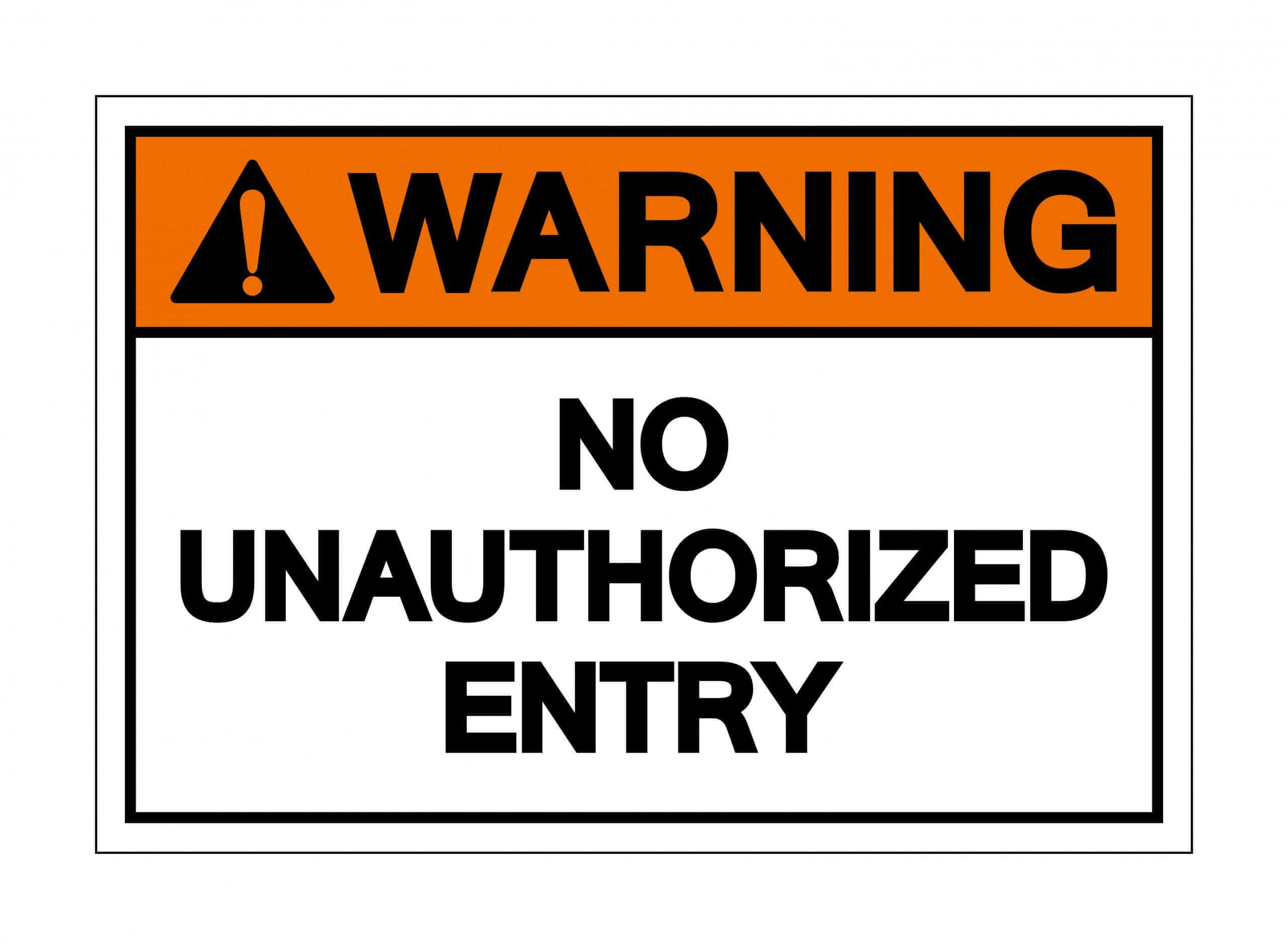 no entry