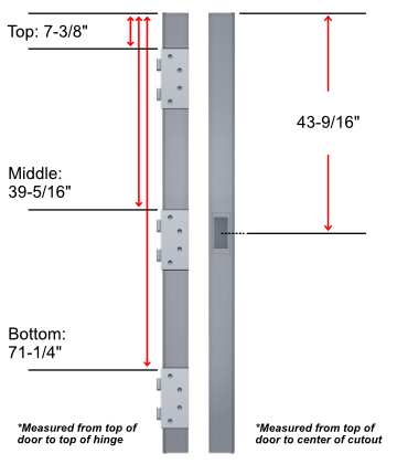 7’0” steelcraft metal door details