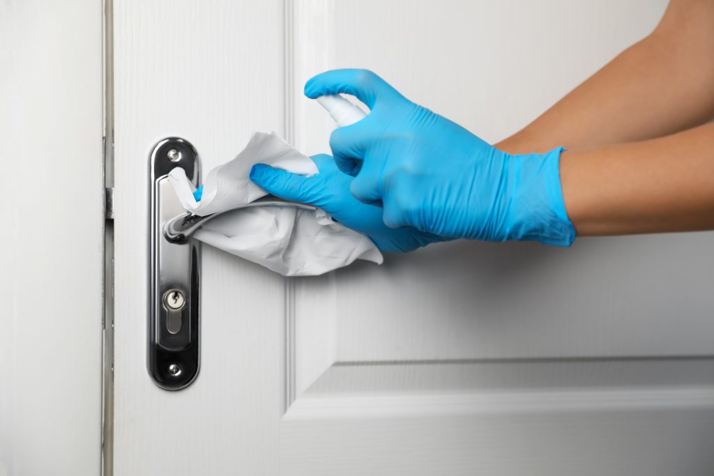 Cleaning Door Handle