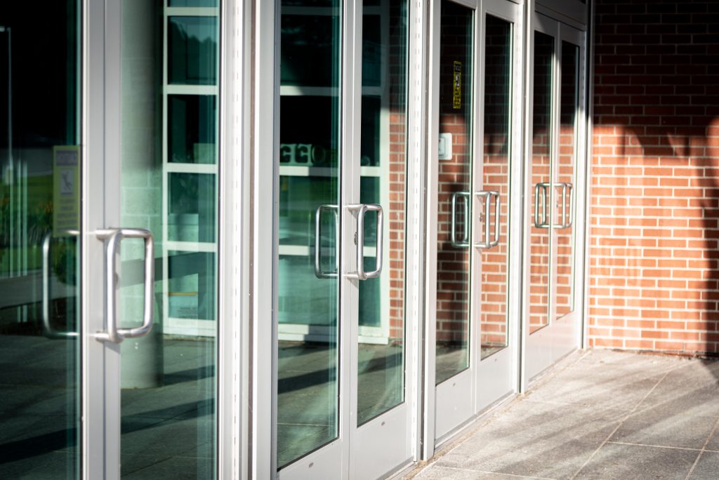 Commercial glass doors