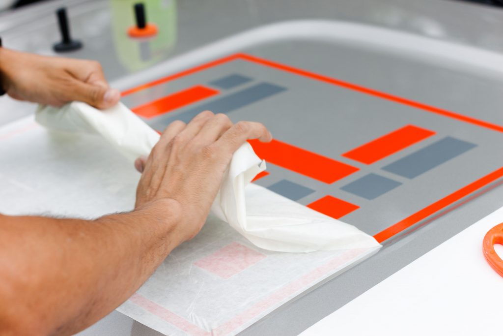 glass decal installation
