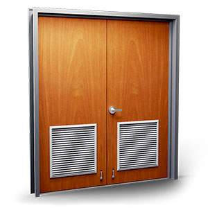 double-wood-door-louver