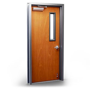single-wood-glass-kit-door