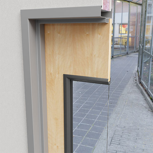 single wood door with glass kit