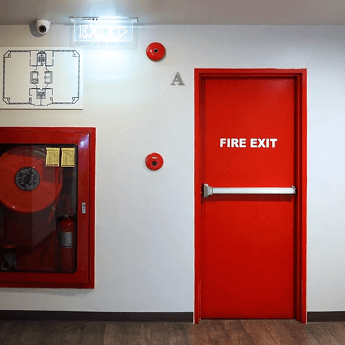 Commercial fire rated door
