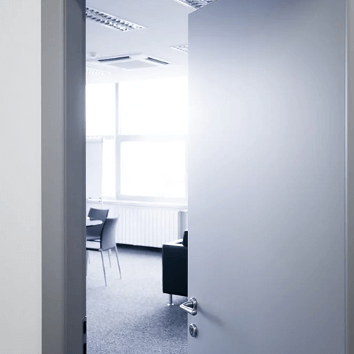 Commercial door opening