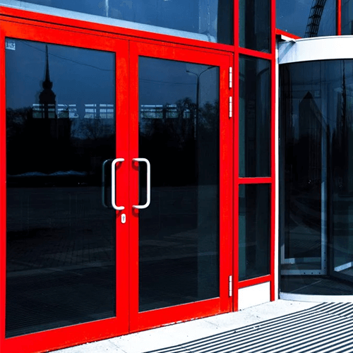 Tinted Commercial Doors