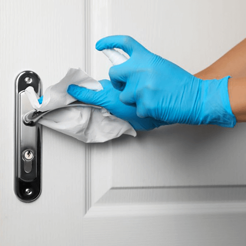 Cleaning Door Handle