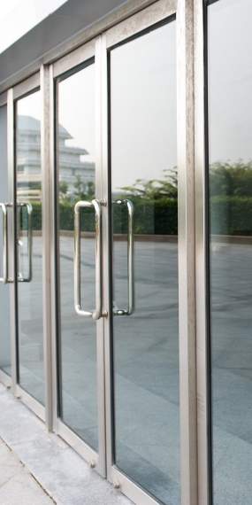 aluminum doors with glass