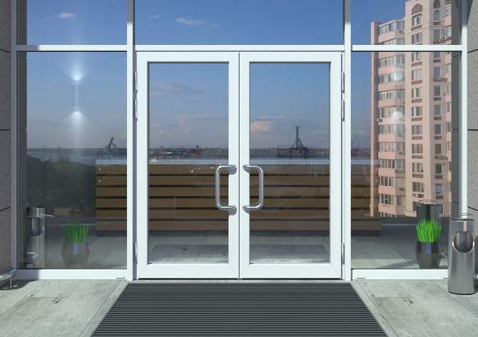 aluminum doors with glass