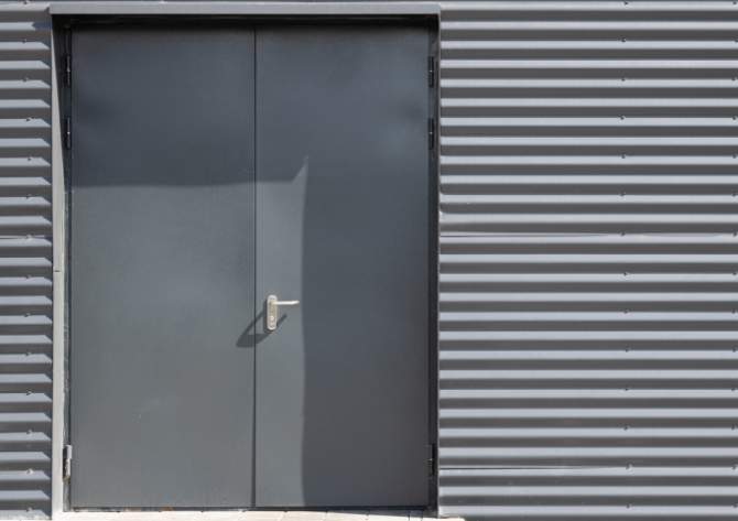 Double Steel Doors