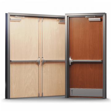 commercial wooden security doors