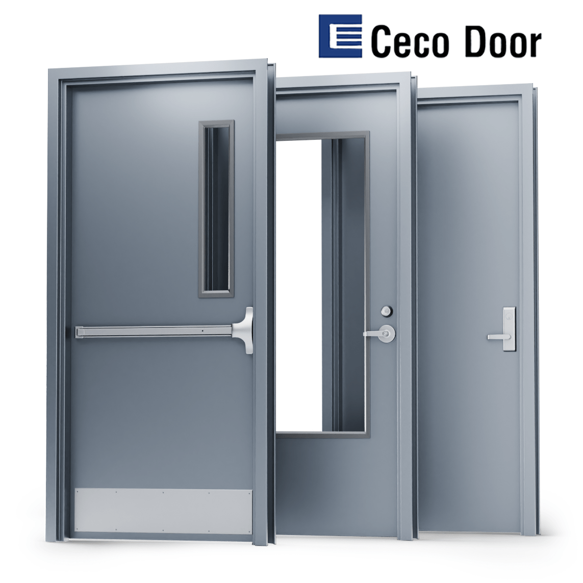 3 metal ceco doors