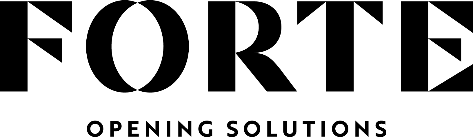 Forte Opening Solutions word mark logo in black